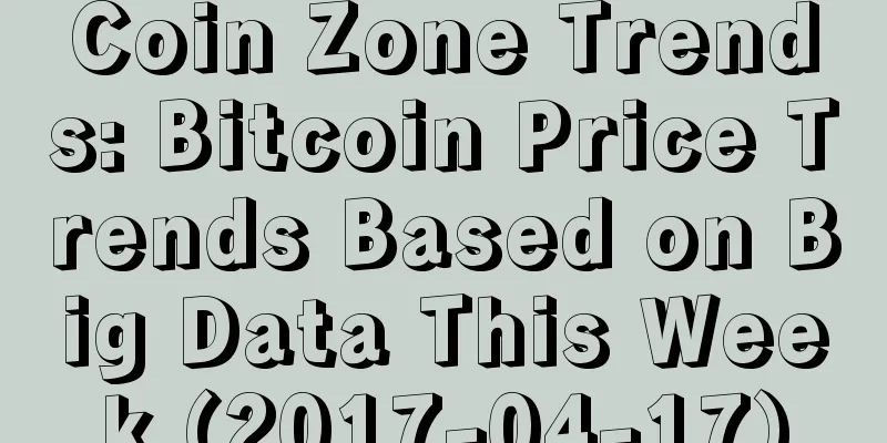 Coin Zone Trends: Bitcoin Price Trends Based on Big Data This Week (2017-04-17)
