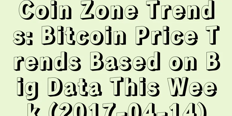 Coin Zone Trends: Bitcoin Price Trends Based on Big Data This Week (2017-04-14)