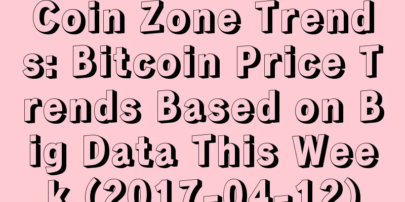 Coin Zone Trends: Bitcoin Price Trends Based on Big Data This Week (2017-04-12)