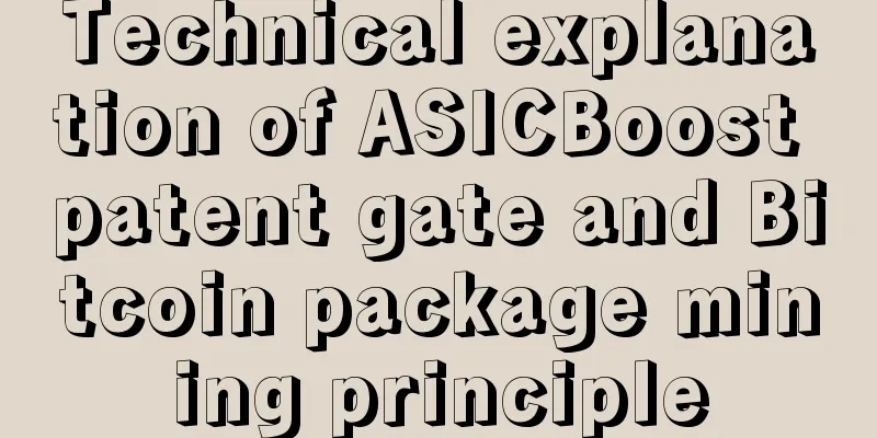 Technical explanation of ASICBoost patent gate and Bitcoin package mining principle