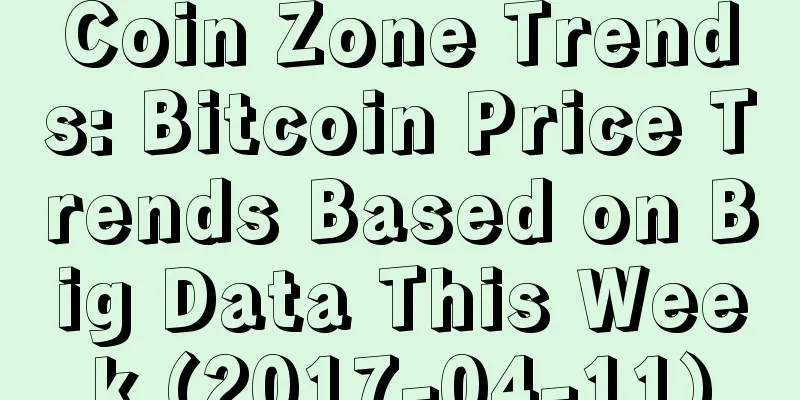 Coin Zone Trends: Bitcoin Price Trends Based on Big Data This Week (2017-04-11)