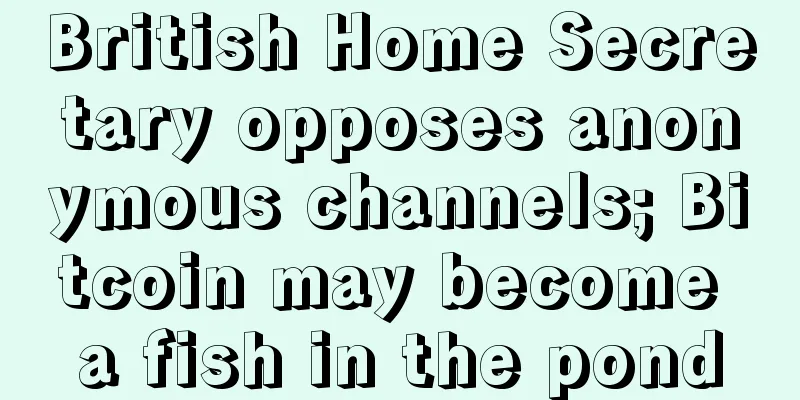 British Home Secretary opposes anonymous channels; Bitcoin may become a fish in the pond