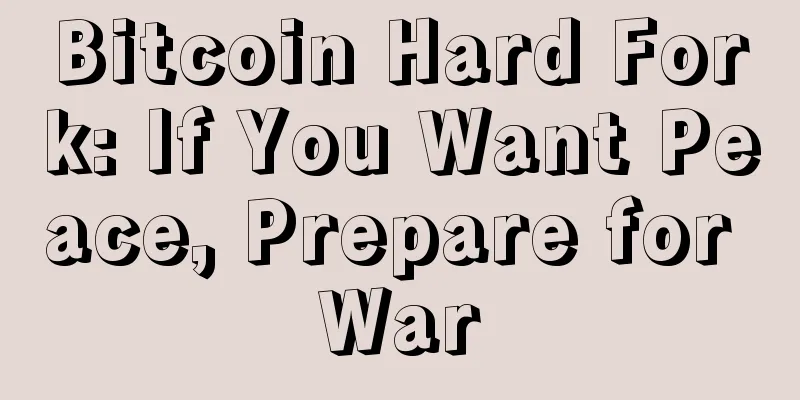 Bitcoin Hard Fork: If You Want Peace, Prepare for War