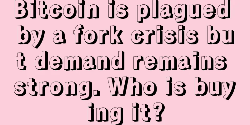 Bitcoin is plagued by a fork crisis but demand remains strong. Who is buying it?