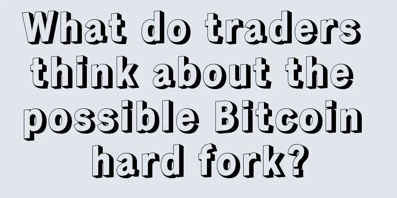 What do traders think about the possible Bitcoin hard fork?