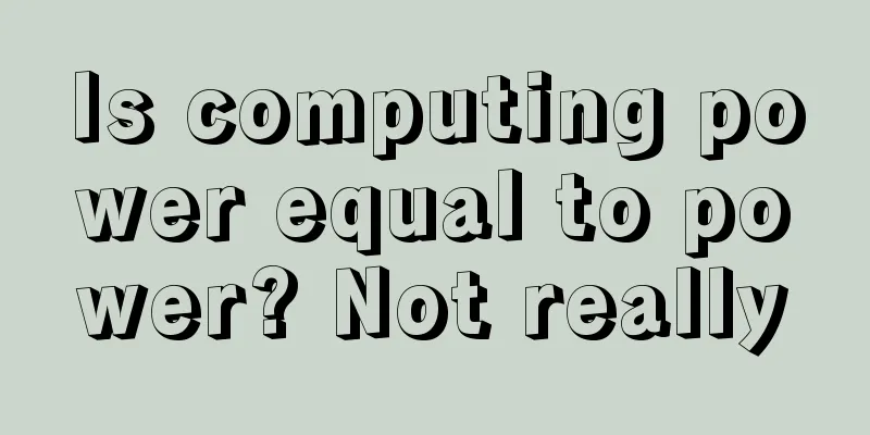 Is computing power equal to power? Not really
