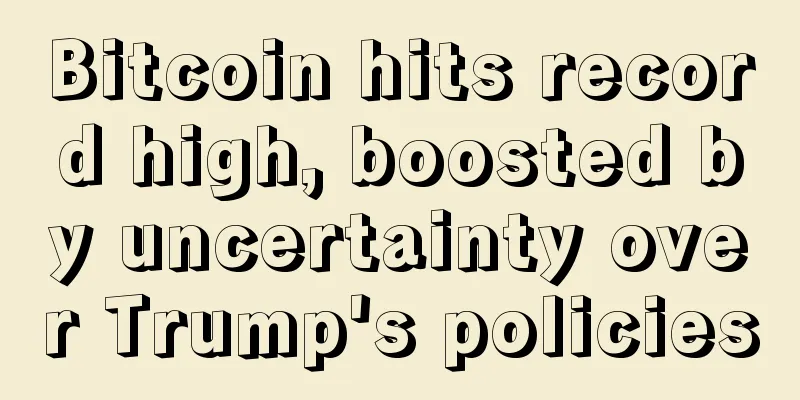 Bitcoin hits record high, boosted by uncertainty over Trump's policies