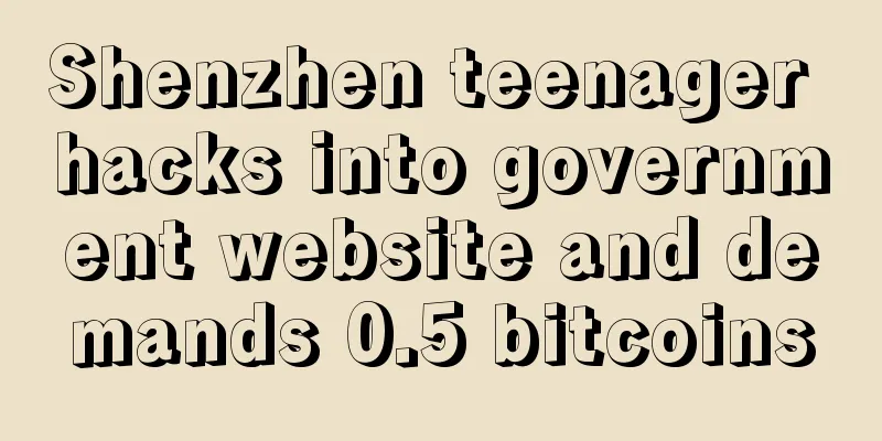 Shenzhen teenager hacks into government website and demands 0.5 bitcoins