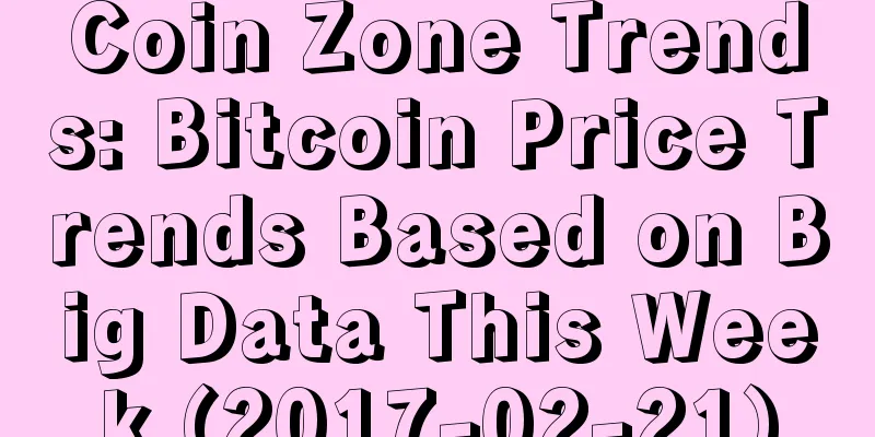 Coin Zone Trends: Bitcoin Price Trends Based on Big Data This Week (2017-02-21)