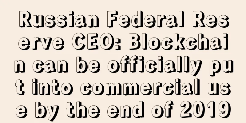 Russian Federal Reserve CEO: Blockchain can be officially put into commercial use by the end of 2019
