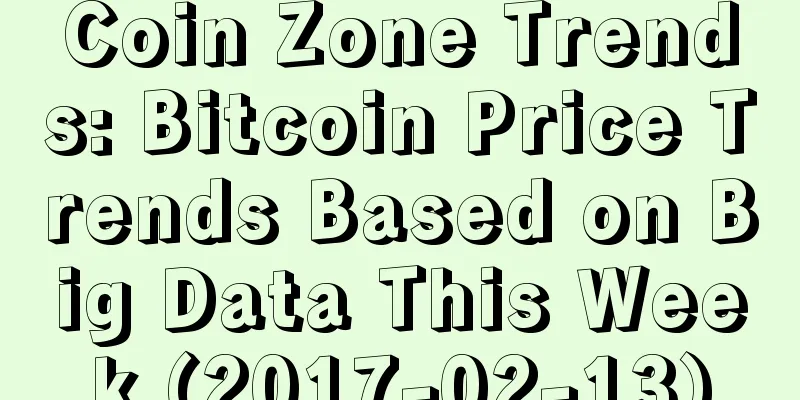 Coin Zone Trends: Bitcoin Price Trends Based on Big Data This Week (2017-02-13)