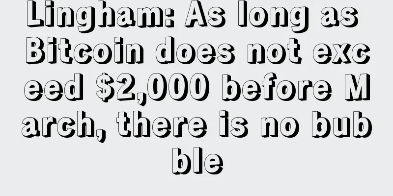 Lingham: As long as Bitcoin does not exceed $2,000 before March, there is no bubble