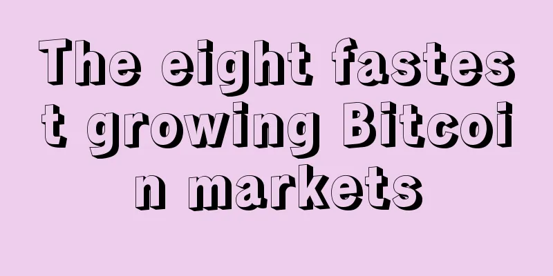 The eight fastest growing Bitcoin markets