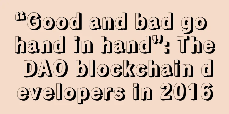 “Good and bad go hand in hand”: The DAO blockchain developers in 2016