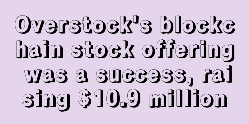 Overstock's blockchain stock offering was a success, raising $10.9 million