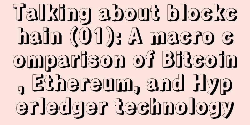 Talking about blockchain (01): A macro comparison of Bitcoin, Ethereum, and Hyperledger technology