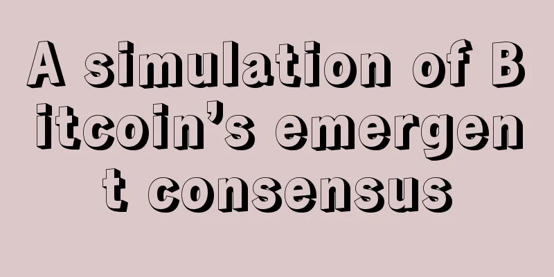 A simulation of Bitcoin’s emergent consensus