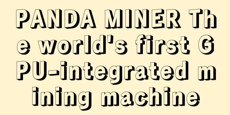 PANDA MINER The world's first GPU-integrated mining machine
