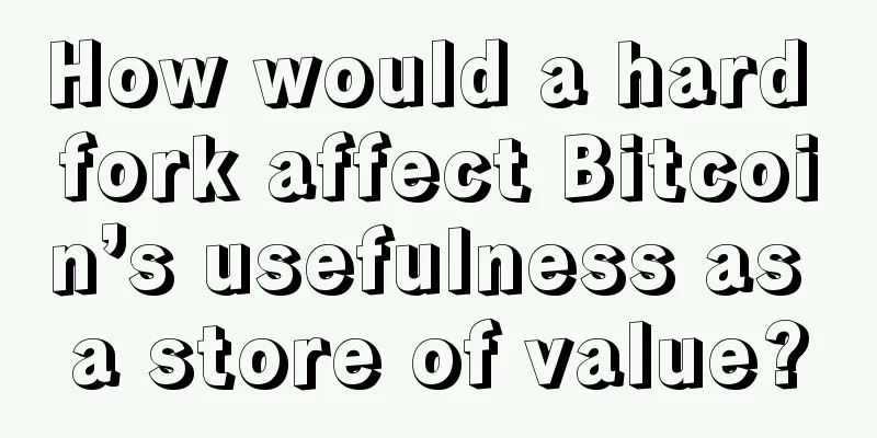 How would a hard fork affect Bitcoin’s usefulness as a store of value?