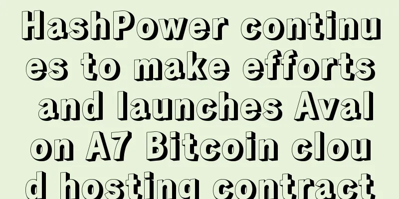 HashPower continues to make efforts and launches Avalon A7 Bitcoin cloud hosting contract