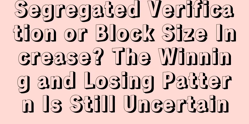 Segregated Verification or Block Size Increase? The Winning and Losing Pattern Is Still Uncertain