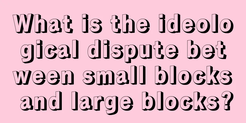 What is the ideological dispute between small blocks and large blocks?