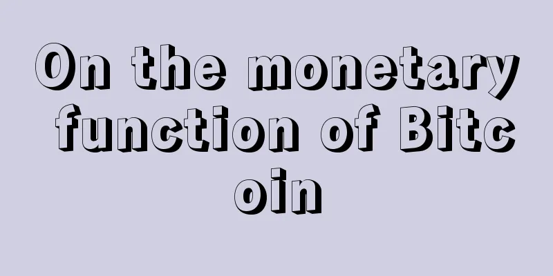 On the monetary function of Bitcoin