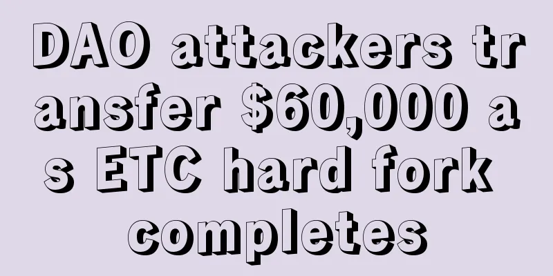 DAO attackers transfer $60,000 as ETC hard fork completes