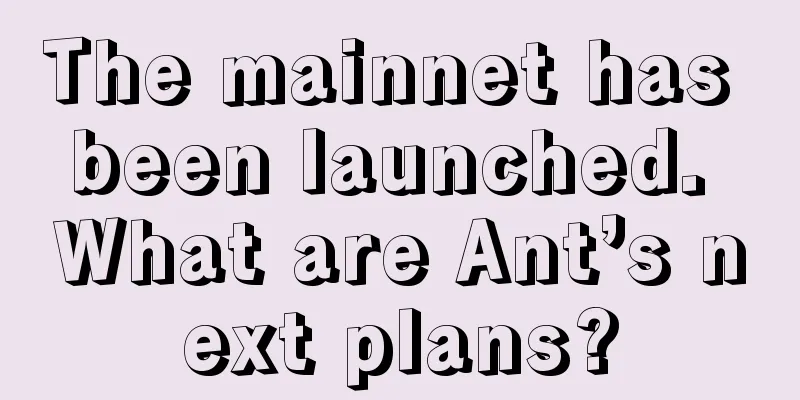 The mainnet has been launched. What are Ant’s next plans?