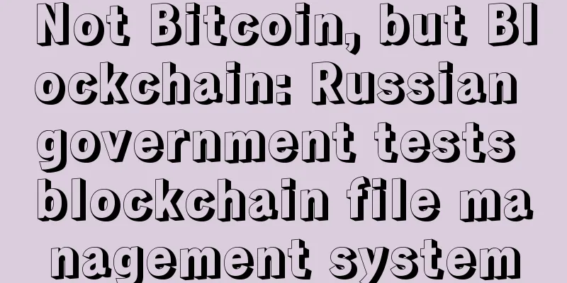 Not Bitcoin, but Blockchain: Russian government tests blockchain file management system
