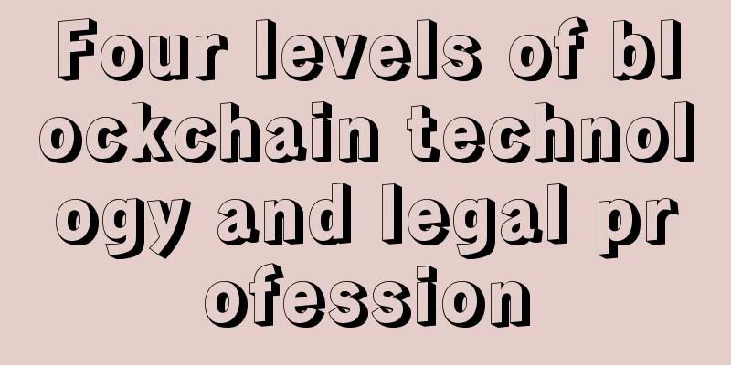 Four levels of blockchain technology and legal profession
