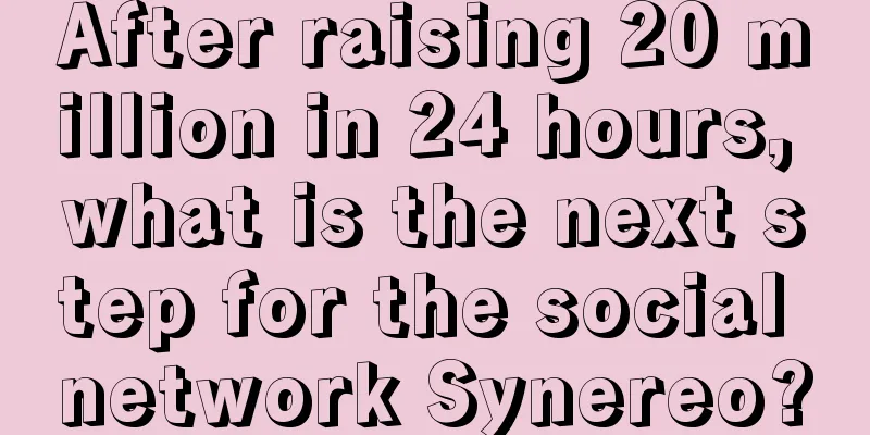 After raising 20 million in 24 hours, what is the next step for the social network Synereo?