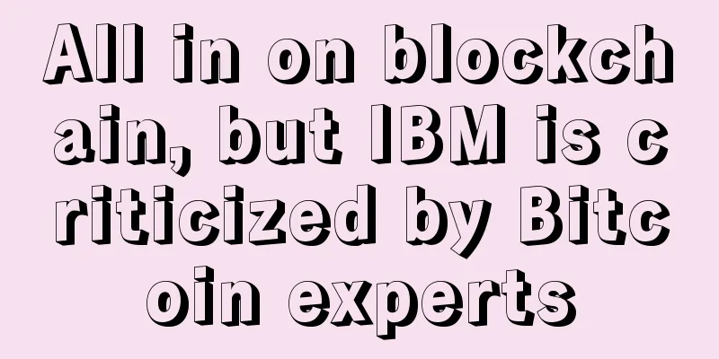 All in on blockchain, but IBM is criticized by Bitcoin experts