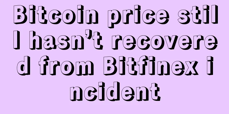 Bitcoin price still hasn’t recovered from Bitfinex incident