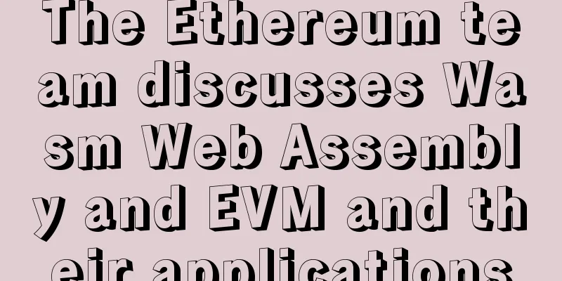 The Ethereum team discusses Wasm Web Assembly and EVM and their applications