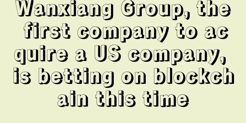 Wanxiang Group, the first company to acquire a US company, is betting on blockchain this time