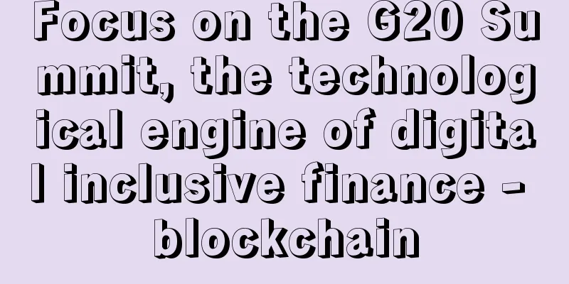 Focus on the G20 Summit, the technological engine of digital inclusive finance - blockchain