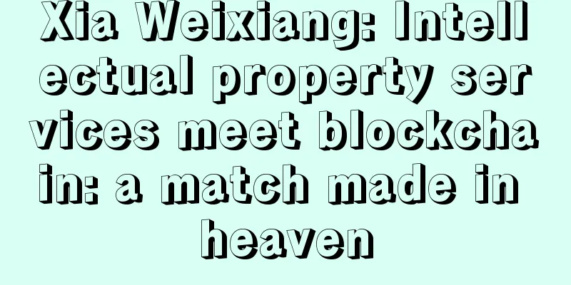 Xia Weixiang: Intellectual property services meet blockchain: a match made in heaven