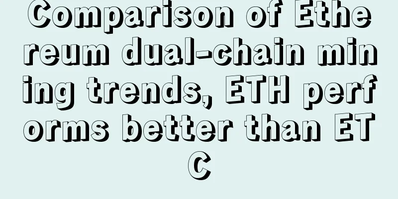 Comparison of Ethereum dual-chain mining trends, ETH performs better than ETC