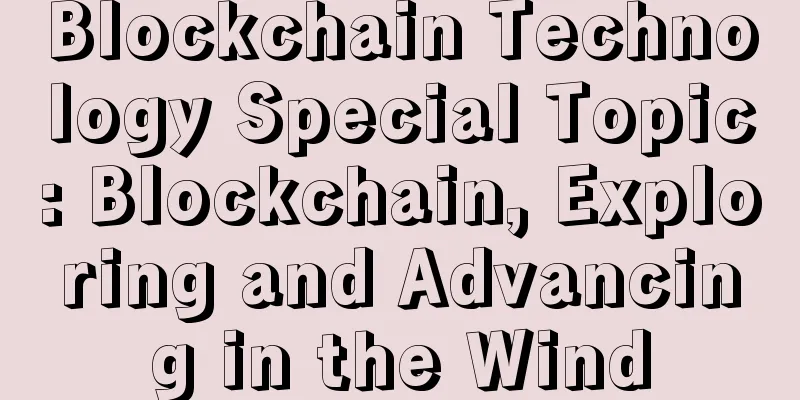 Blockchain Technology Special Topic: Blockchain, Exploring and Advancing in the Wind