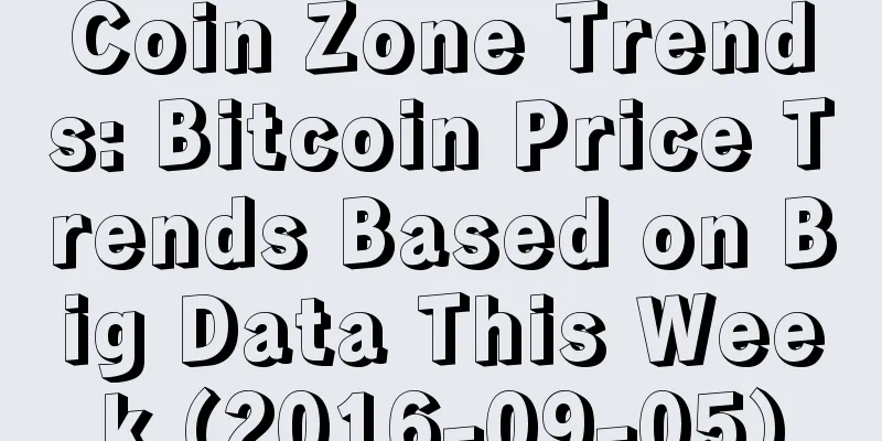 Coin Zone Trends: Bitcoin Price Trends Based on Big Data This Week (2016-09-05)