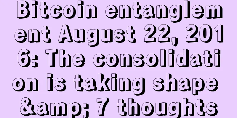 Bitcoin entanglement August 22, 2016: The consolidation is taking shape & 7 thoughts