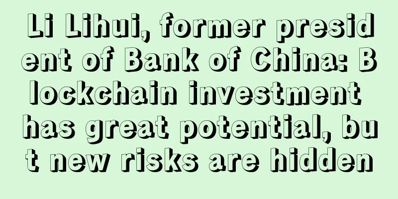 Li Lihui, former president of Bank of China: Blockchain investment has great potential, but new risks are hidden