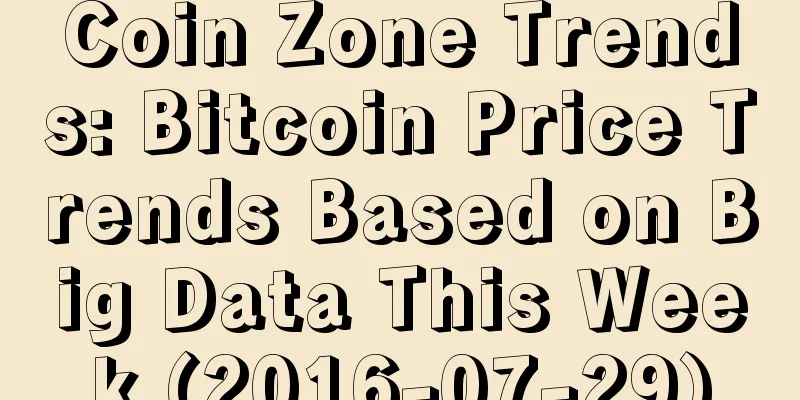 Coin Zone Trends: Bitcoin Price Trends Based on Big Data This Week (2016-07-29)