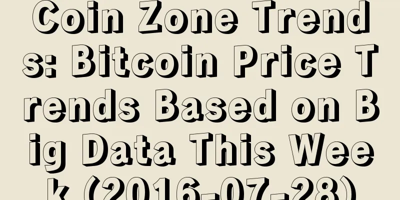 Coin Zone Trends: Bitcoin Price Trends Based on Big Data This Week (2016-07-28)