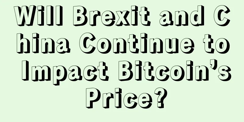 Will Brexit and China Continue to Impact Bitcoin’s Price?