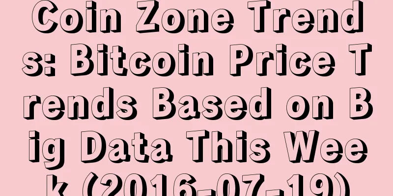Coin Zone Trends: Bitcoin Price Trends Based on Big Data This Week (2016-07-19)