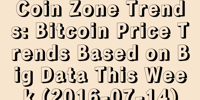 Coin Zone Trends: Bitcoin Price Trends Based on Big Data This Week (2016-07-14)