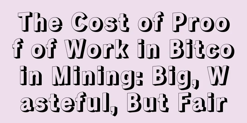 The Cost of Proof of Work in Bitcoin Mining: Big, Wasteful, But Fair