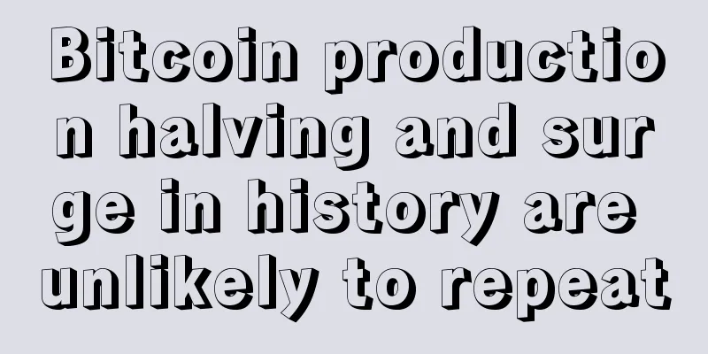 Bitcoin production halving and surge in history are unlikely to repeat